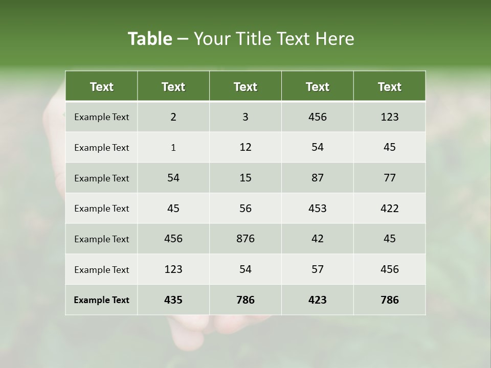 Growth Monoculture Fruit PowerPoint Template