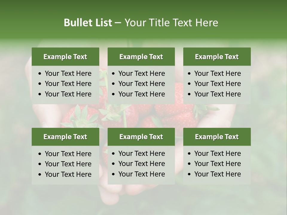 Growth Monoculture Fruit PowerPoint Template