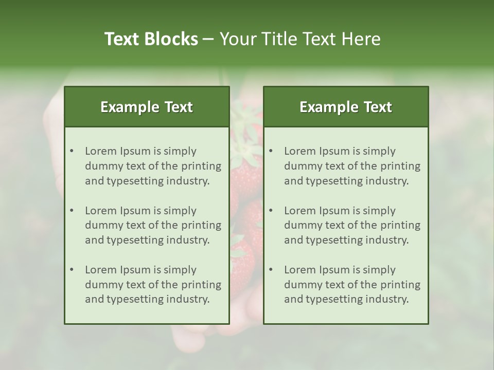 Growth Monoculture Fruit PowerPoint Template