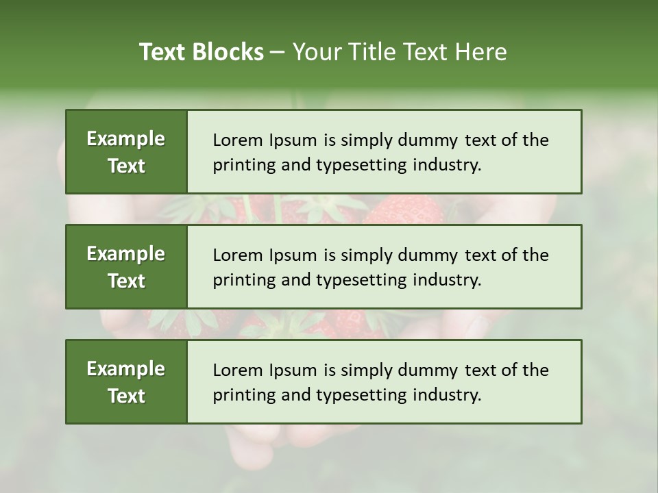 Growth Monoculture Fruit PowerPoint Template