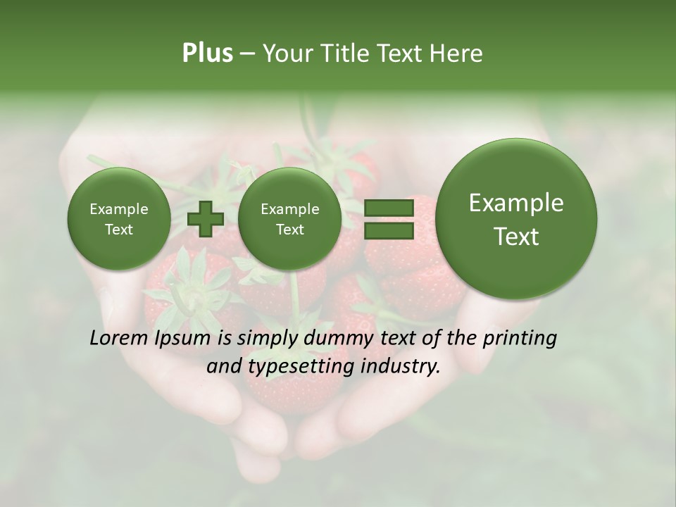 Growth Monoculture Fruit PowerPoint Template