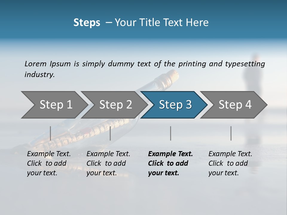 Message Bottle Nobody PowerPoint Template