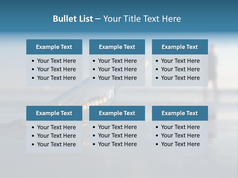 Message Bottle Nobody PowerPoint Template