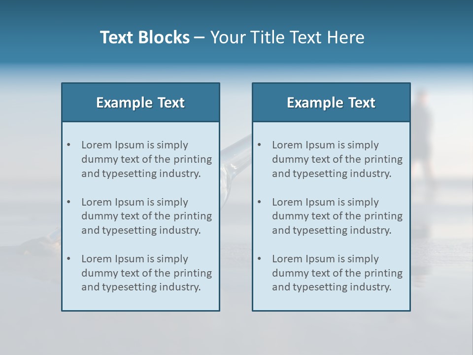 Message Bottle Nobody PowerPoint Template