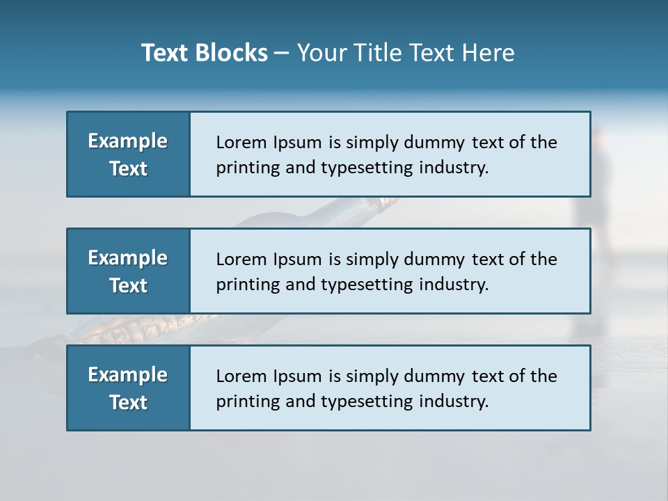 Message Bottle Nobody PowerPoint Template