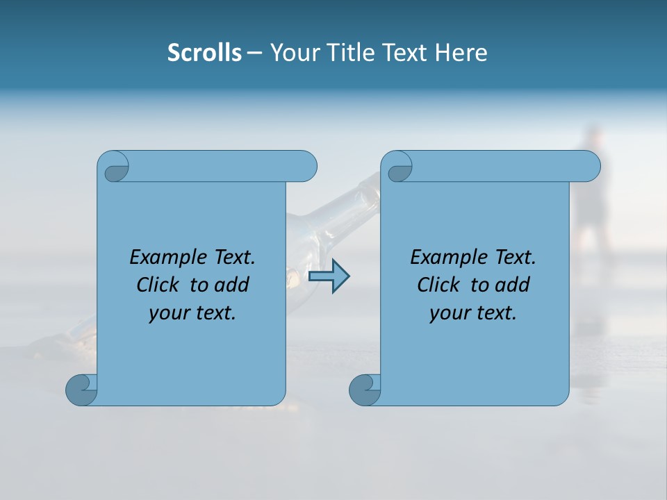 Message Bottle Nobody PowerPoint Template