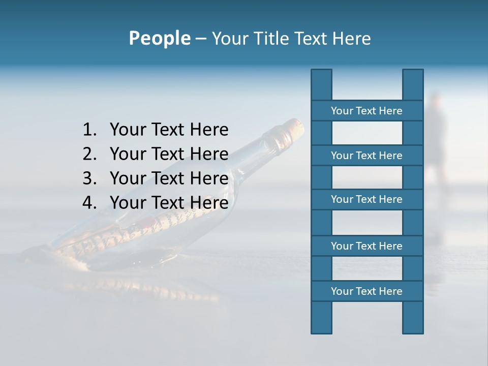 Message Bottle Nobody PowerPoint Template