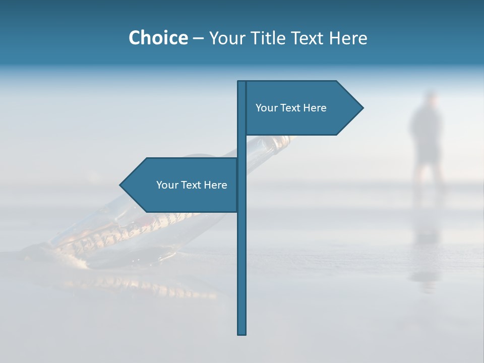 Message Bottle Nobody PowerPoint Template