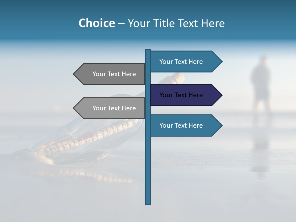 Message Bottle Nobody PowerPoint Template