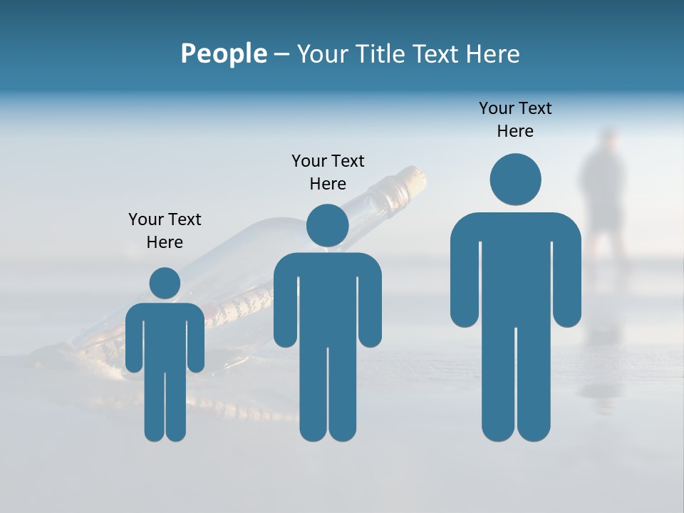 Message Bottle Nobody PowerPoint Template