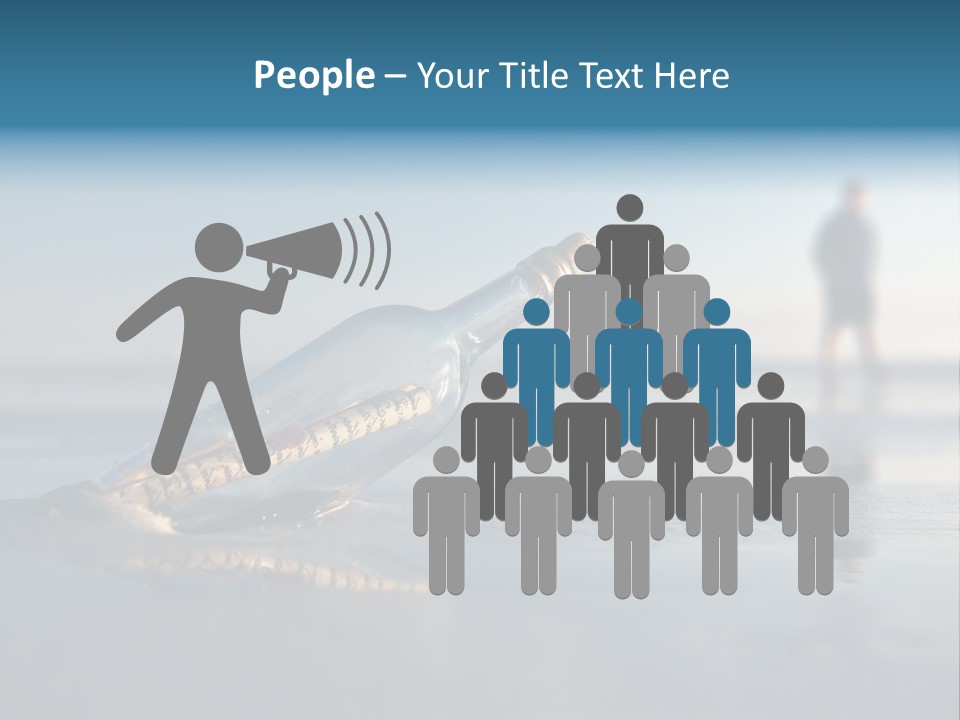 Message Bottle Nobody PowerPoint Template