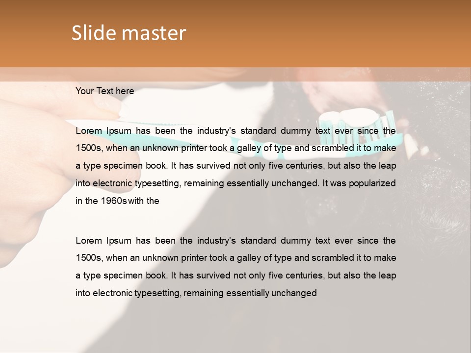 Hold Blue Boxer PowerPoint Template