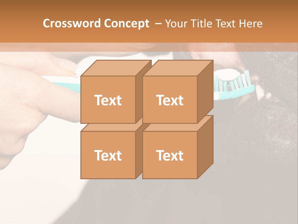 Hold Blue Boxer PowerPoint Template