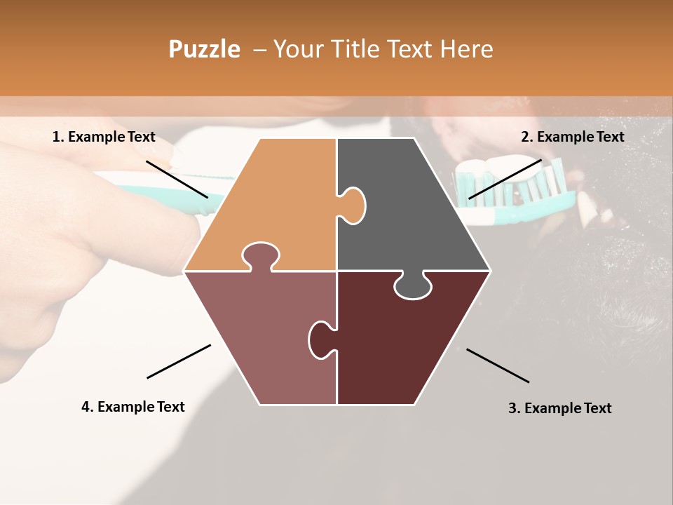 Hold Blue Boxer PowerPoint Template