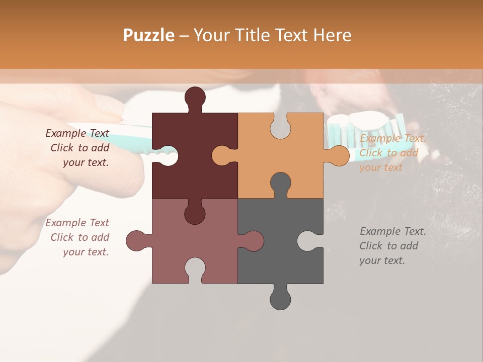 Hold Blue Boxer PowerPoint Template