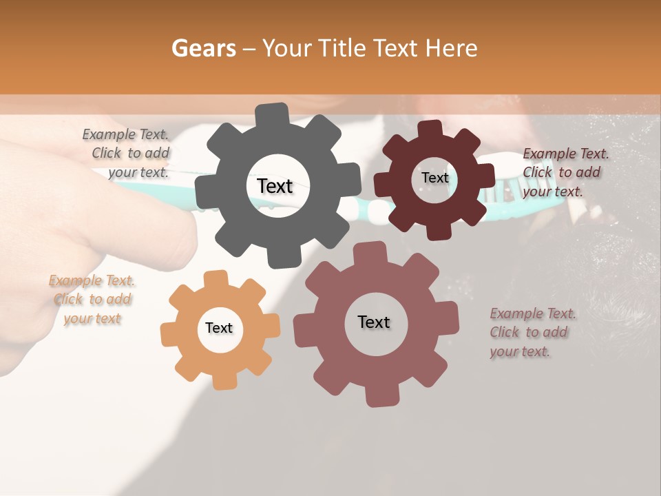 Hold Blue Boxer PowerPoint Template