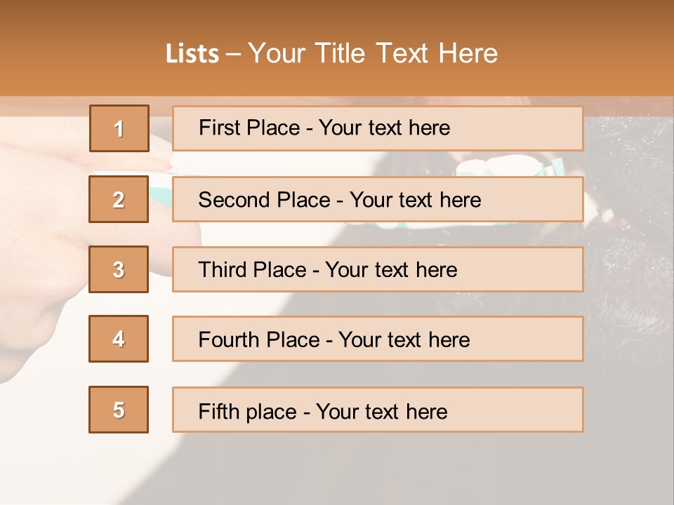 Hold Blue Boxer PowerPoint Template