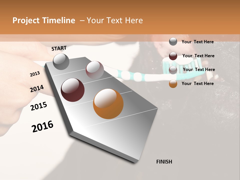 Hold Blue Boxer PowerPoint Template