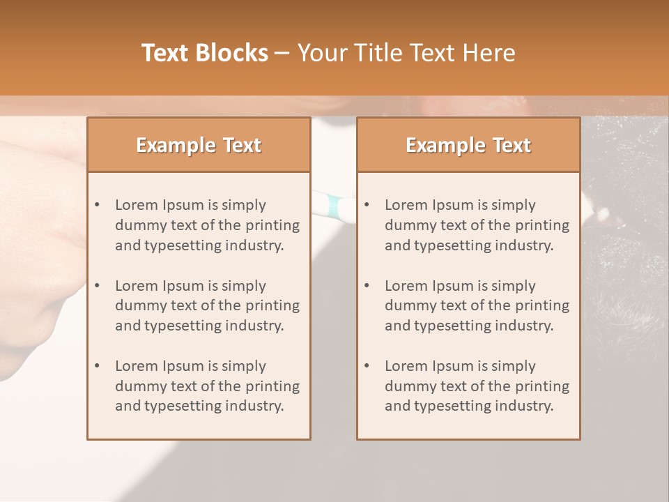 Hold Blue Boxer PowerPoint Template