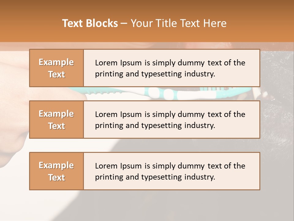 Hold Blue Boxer PowerPoint Template