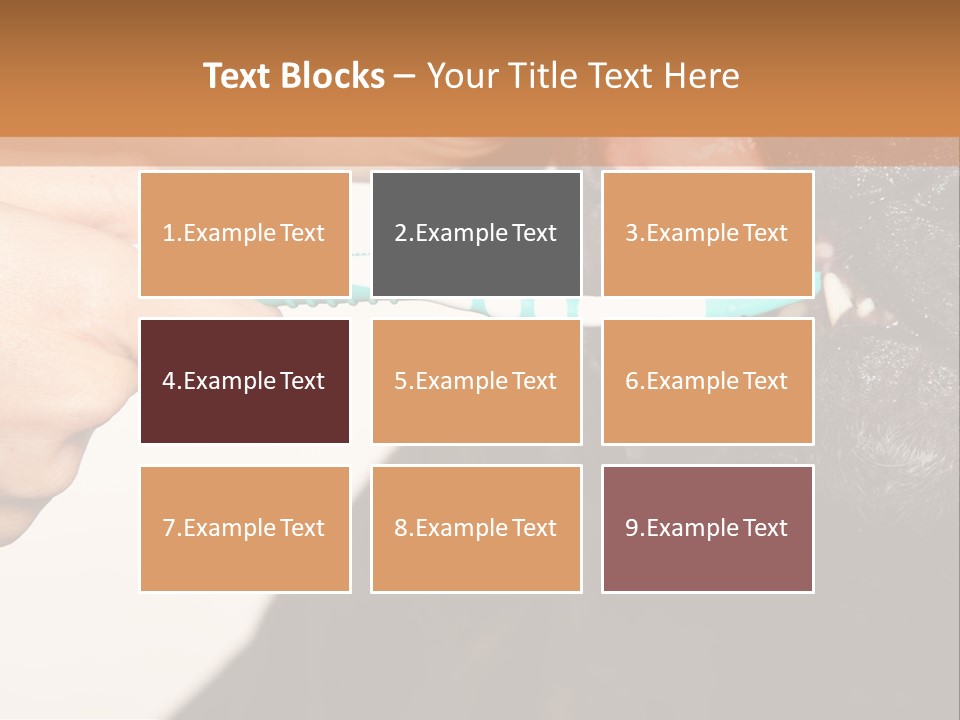 Hold Blue Boxer PowerPoint Template