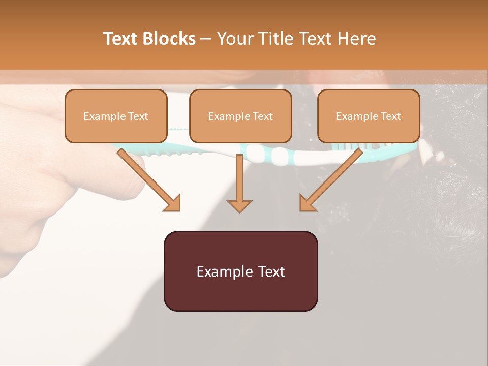 Hold Blue Boxer PowerPoint Template