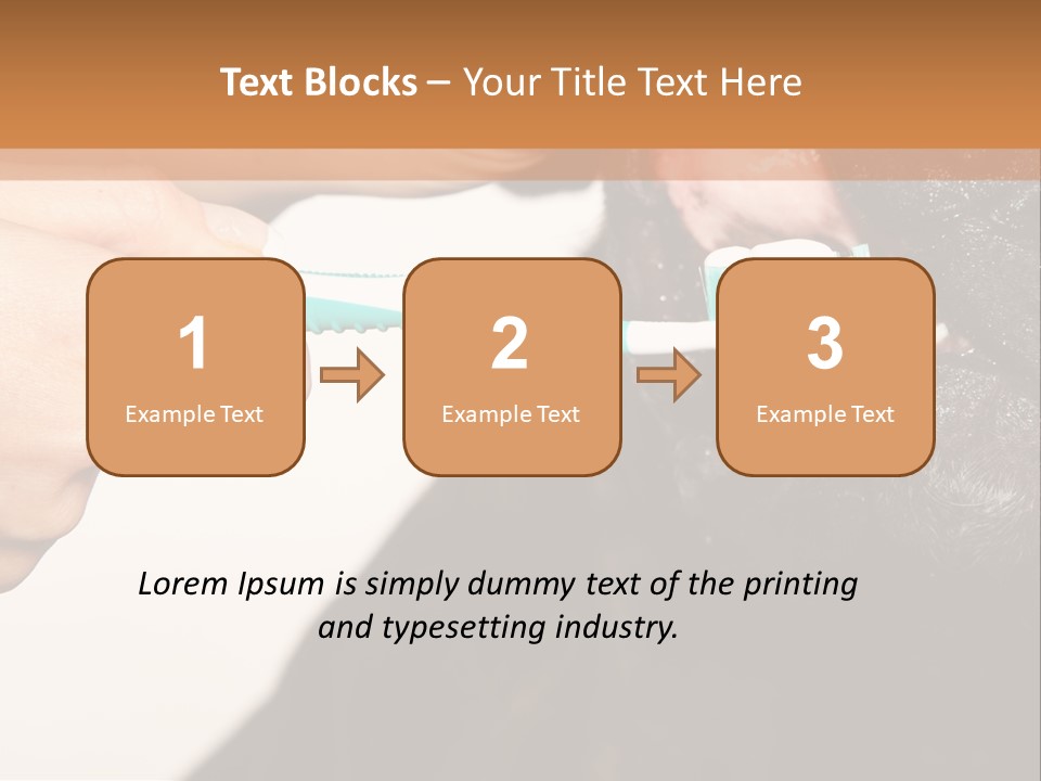 Hold Blue Boxer PowerPoint Template