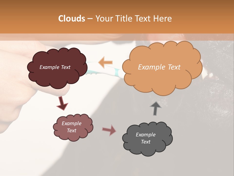 Hold Blue Boxer PowerPoint Template