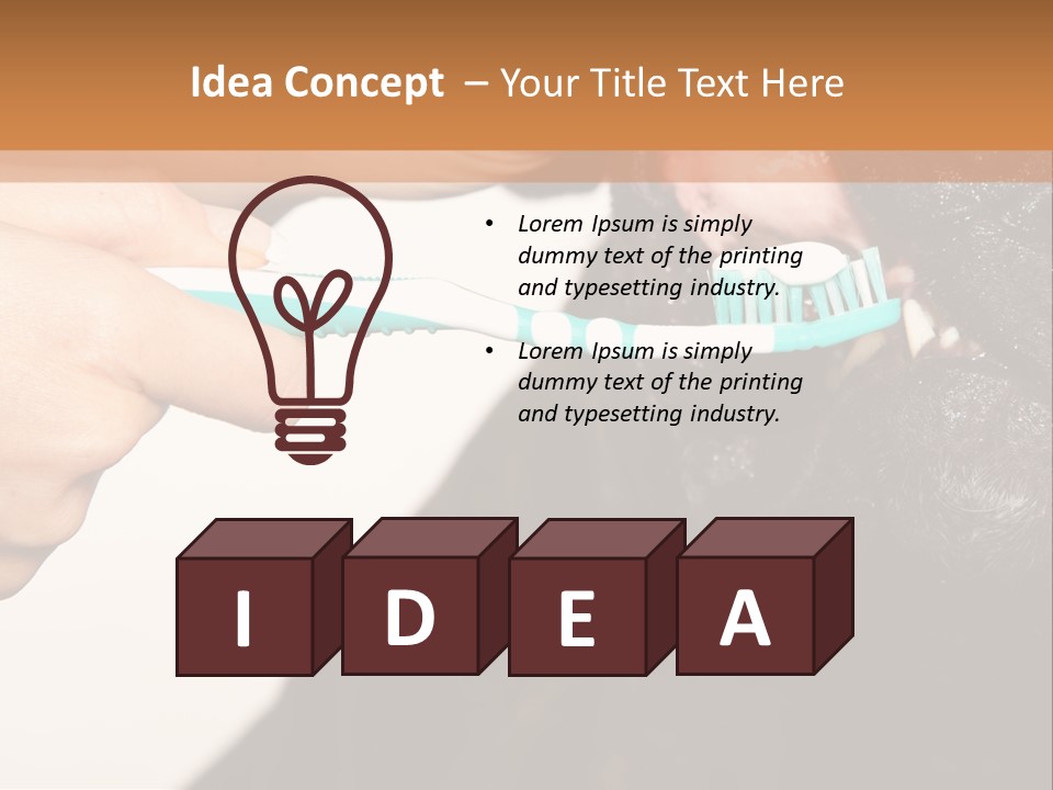 Hold Blue Boxer PowerPoint Template