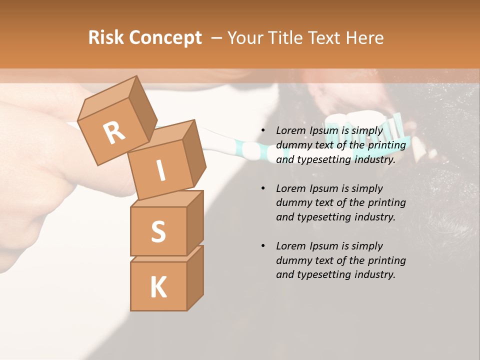 Hold Blue Boxer PowerPoint Template