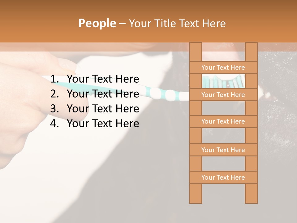 Hold Blue Boxer PowerPoint Template