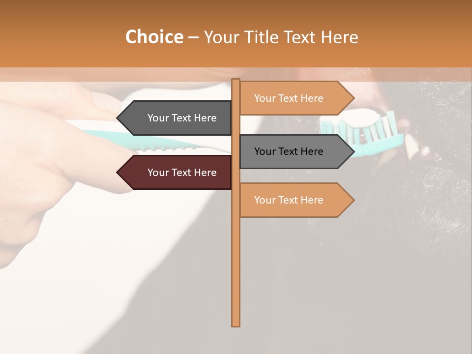 Hold Blue Boxer PowerPoint Template