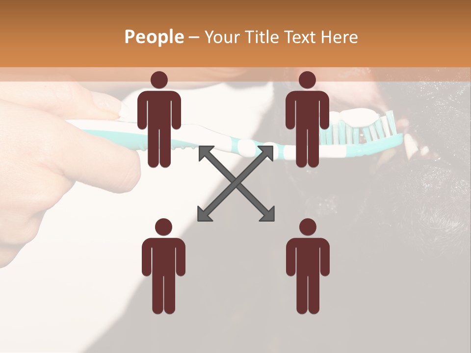 Hold Blue Boxer PowerPoint Template