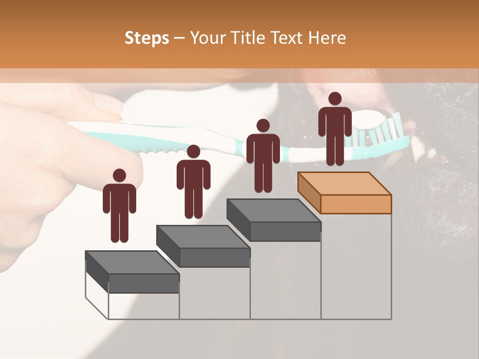 Hold Blue Boxer PowerPoint Template