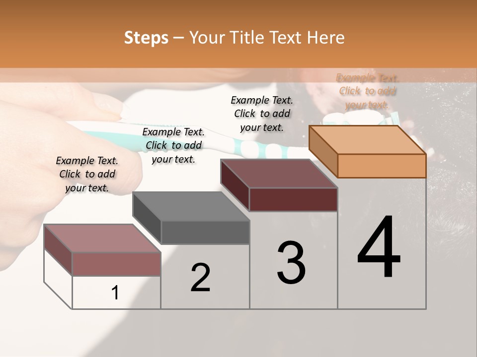 Hold Blue Boxer PowerPoint Template