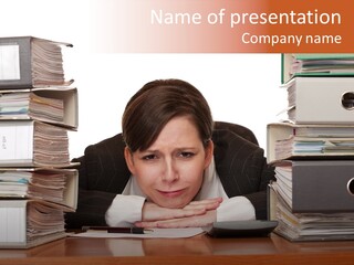 Employee Human Boredom PowerPoint Template