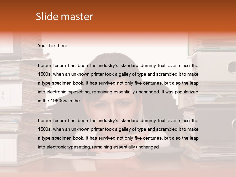 Employee Human Boredom PowerPoint Template