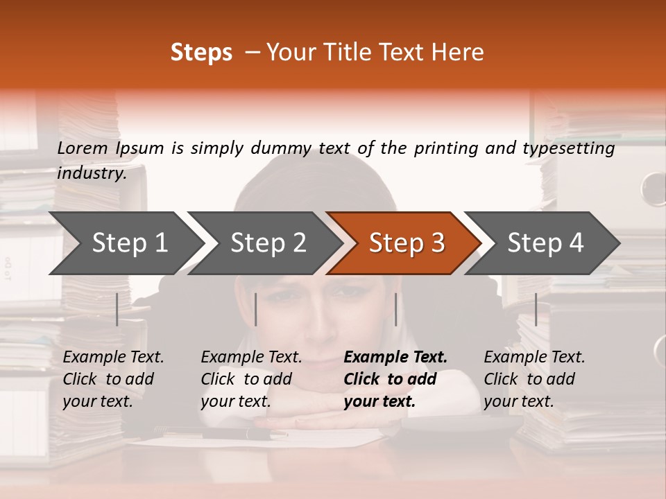 Employee Human Boredom PowerPoint Template