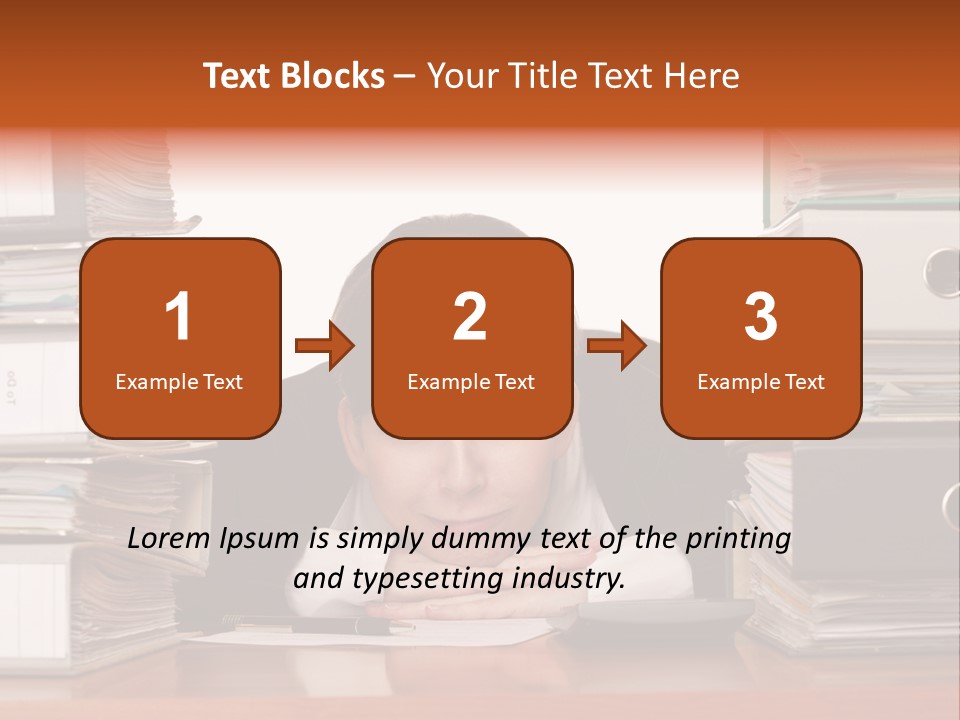 Employee Human Boredom PowerPoint Template