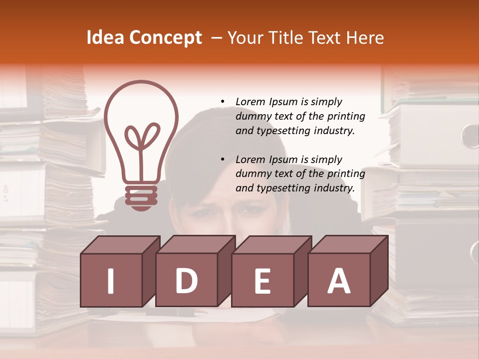 Employee Human Boredom PowerPoint Template