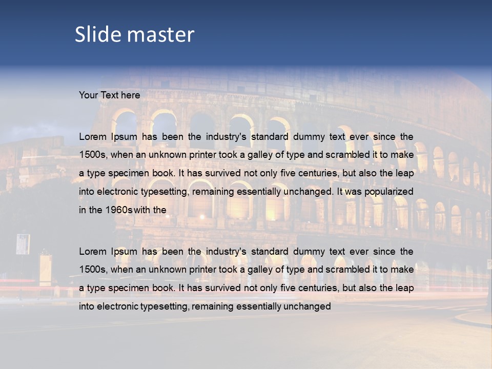 Caesar Architecture Landmark PowerPoint Template
