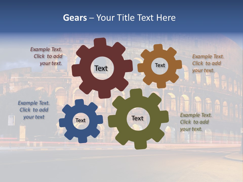 Caesar Architecture Landmark PowerPoint Template