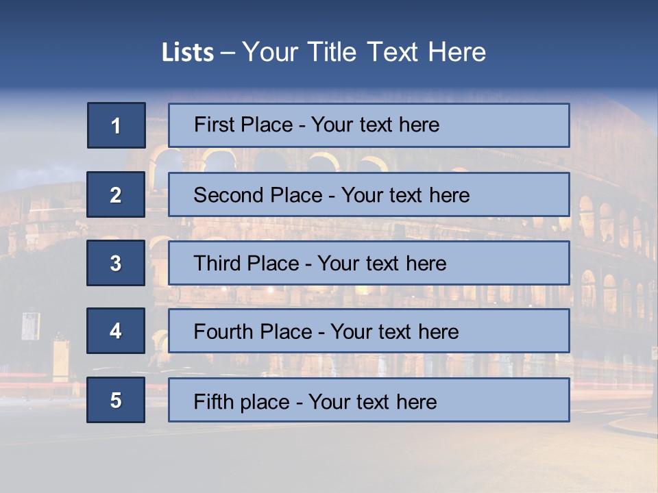 Caesar Architecture Landmark PowerPoint Template