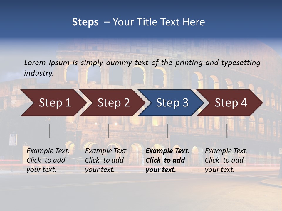 Caesar Architecture Landmark PowerPoint Template