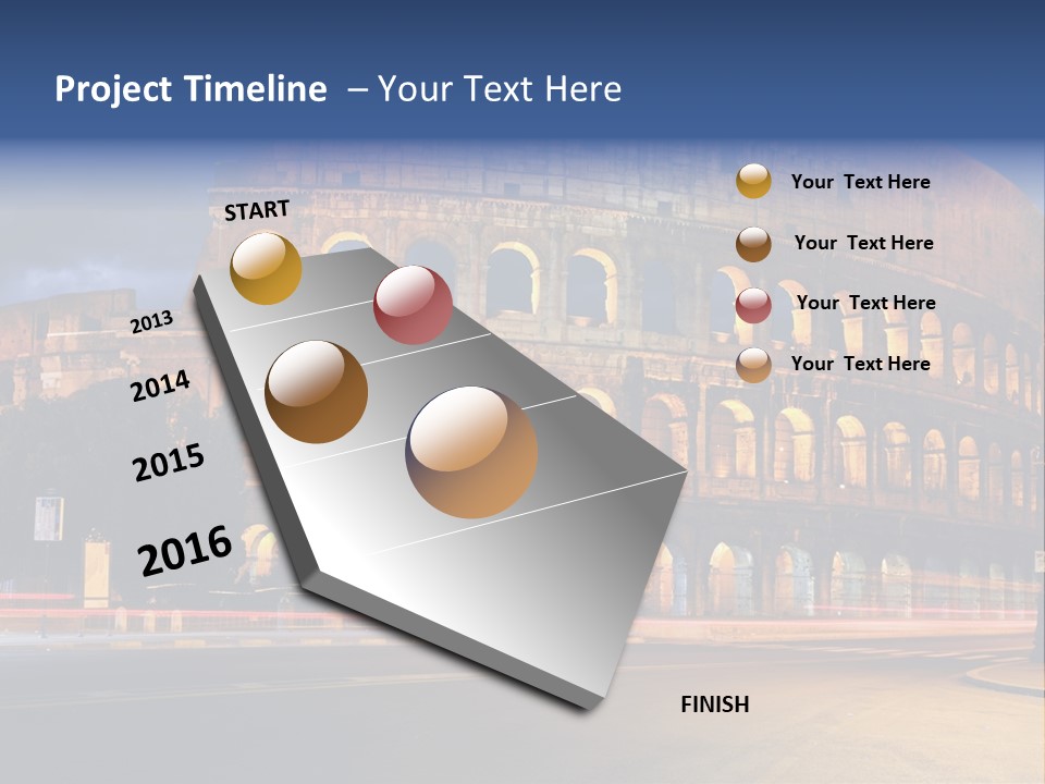 Caesar Architecture Landmark PowerPoint Template