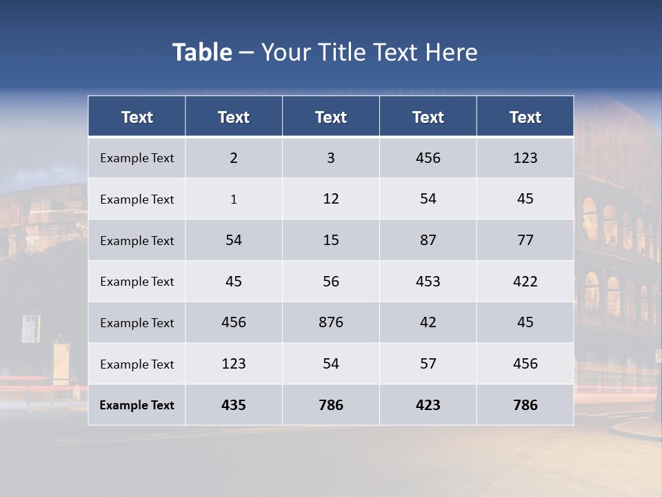 Caesar Architecture Landmark PowerPoint Template
