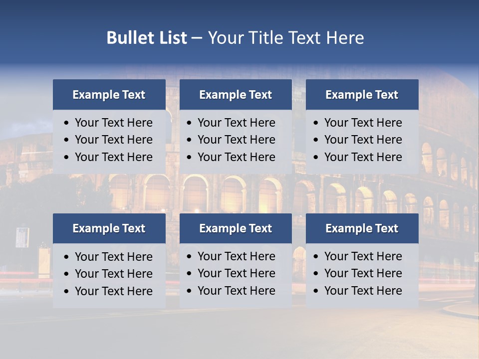 Caesar Architecture Landmark PowerPoint Template