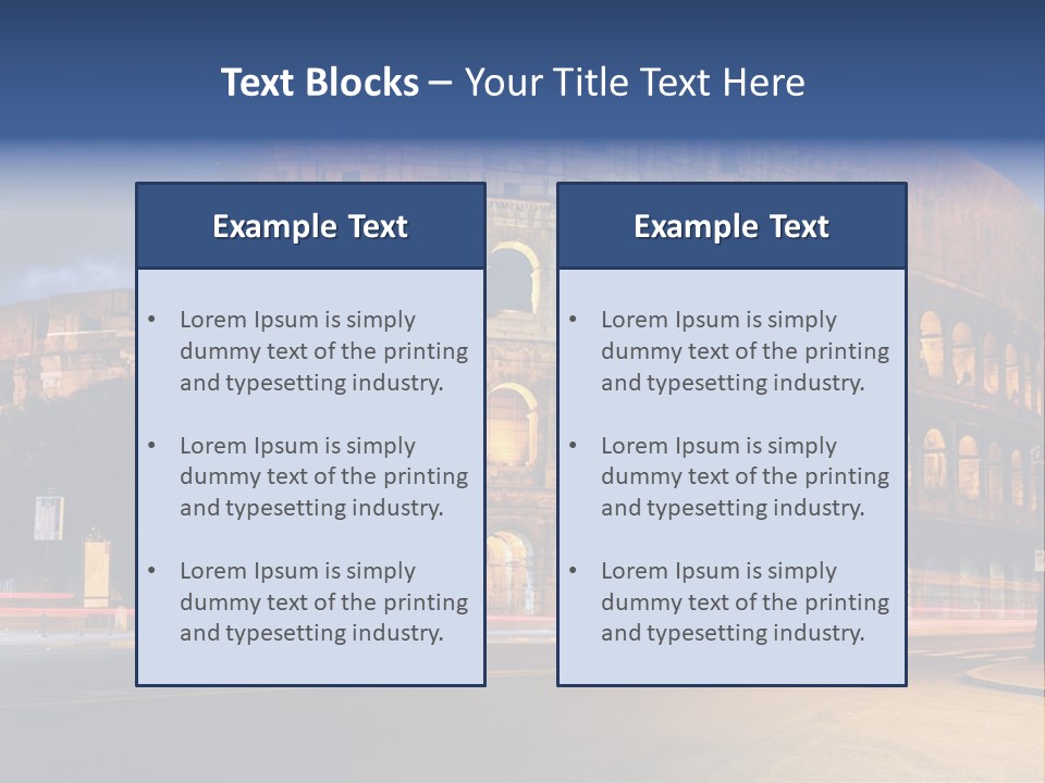 Caesar Architecture Landmark PowerPoint Template