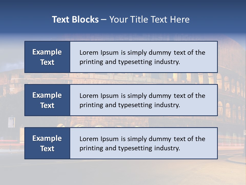 Caesar Architecture Landmark PowerPoint Template