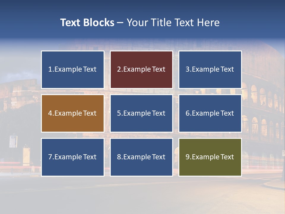 Caesar Architecture Landmark PowerPoint Template